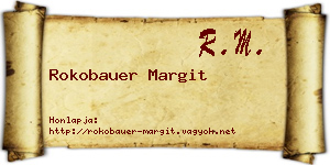 Rokobauer Margit névjegykártya